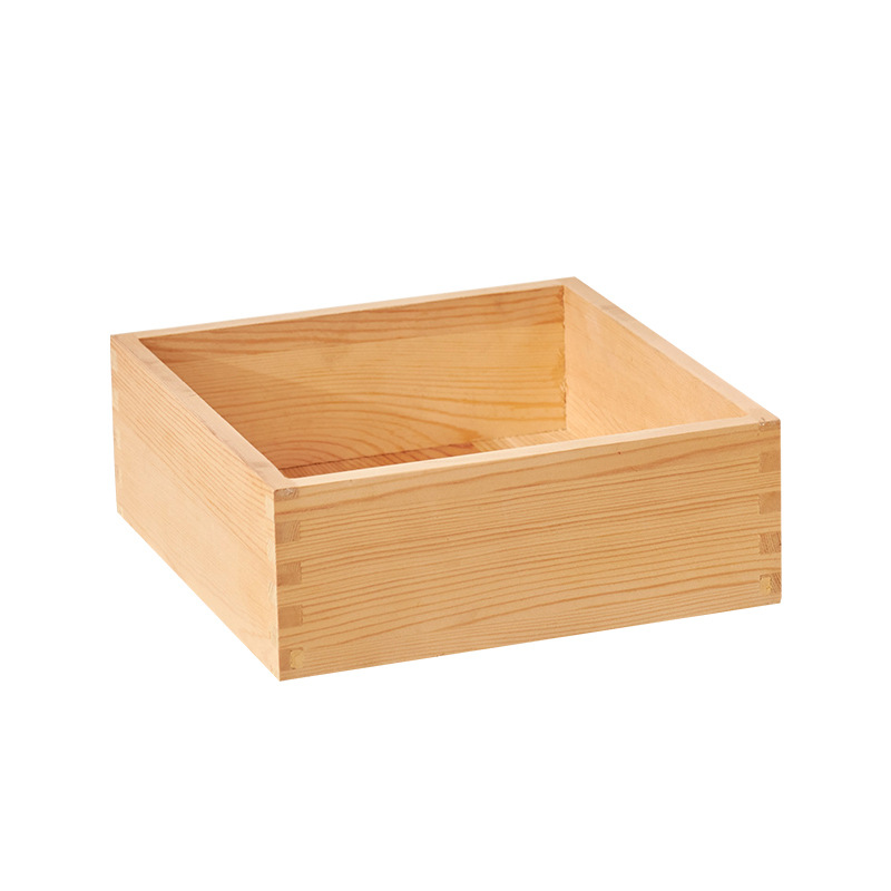 Household wooden uncovered drawer partition storage box, desktop storage box, cosmetics, snacks, stationery and sundries organization box Item Picture
