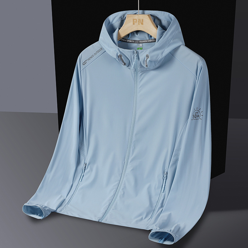 2025 New high-end men's sun-protective clothing, outdoor ice silk waterproof quick-drying clothing, UV-resistant breathable skin windbreaker Application Scenario