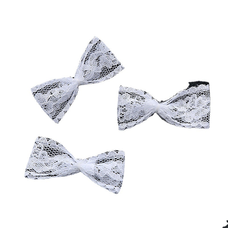 Spot Lace Lace Bow Diy Leggings Clothing Hair Accessories Ribbon Bow Accessories Factory Wholesale Item Picture