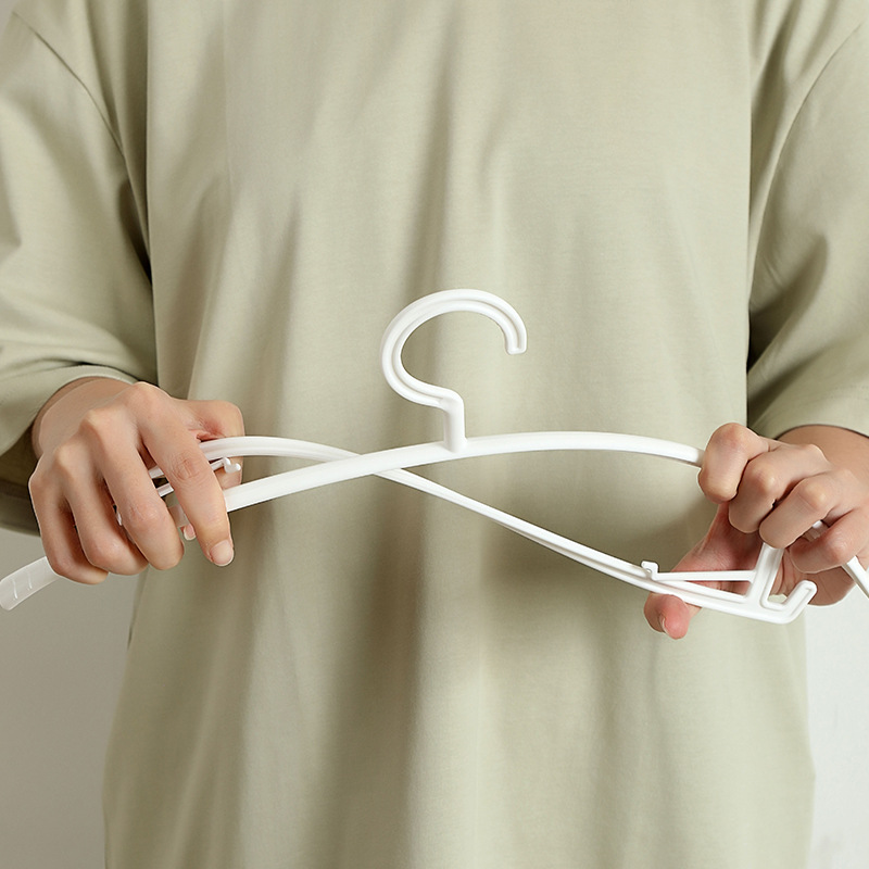 Traceless non-slip household plastic clothes hanging plastic hanger wholesale simple non-slip hangers 10 Specification drawing