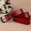 Tmall best-selling women's needle-buckle cowhide belt, women's retro casual decorative carved genuine leather belt, versatile manufacturer Specification image