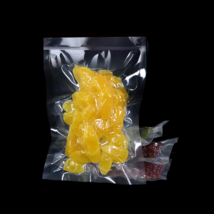 Wholesale vacuum food transparent packaging bags, nylon PA composite PE plastic universal compressed bags, cooked food white bags details Picture