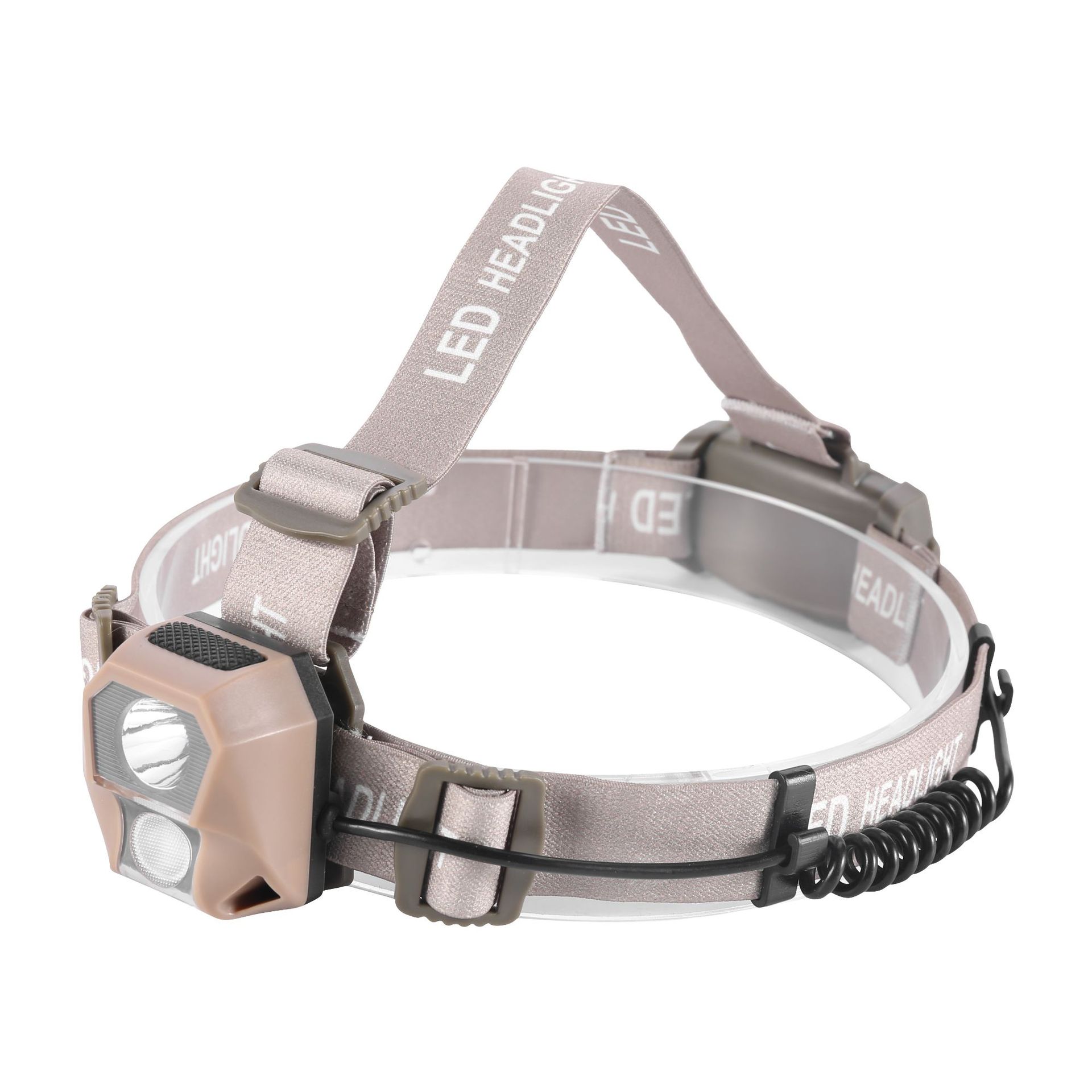 Portable strong headlamp for outdoor fishing, emergency head-mounted outdoor headlamp, battery-powered model for night fishing pic 1