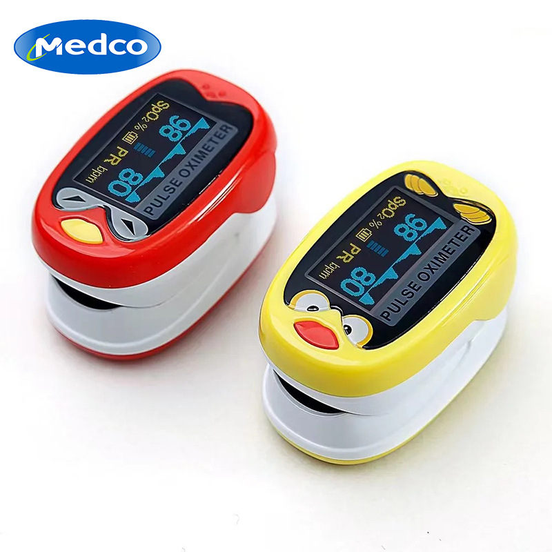 Cross-border children's dedicated finger clip blood oxygen meter, English packaging, blood oxygen saturation and heart rate detection instrument