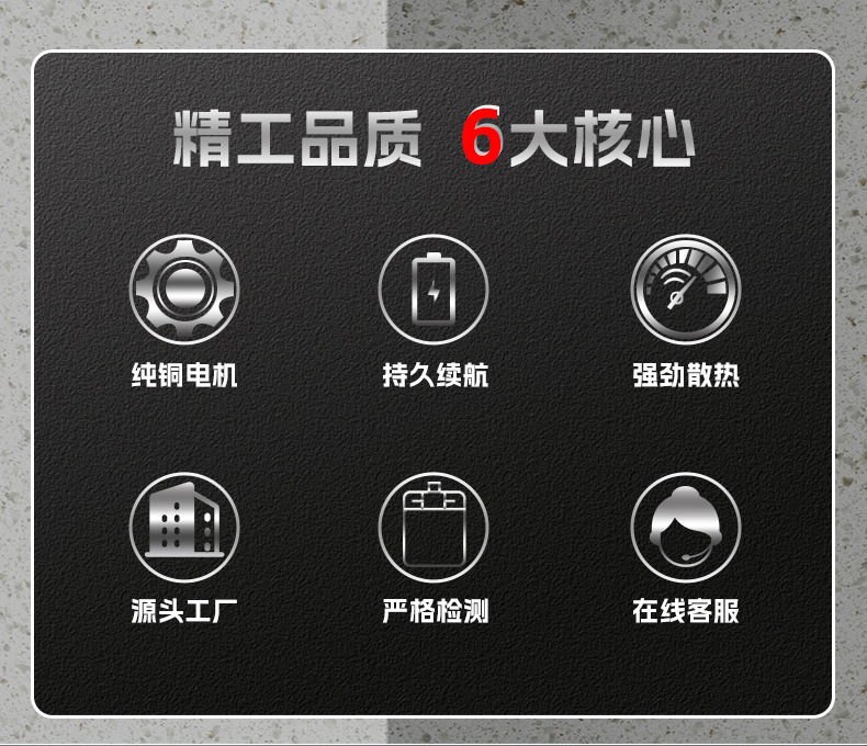 跨境12v多功能3寸迷你角磨机外贸家用大功率充电式无线锂电打磨机详情1