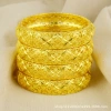 Cross-border Dubai women's 24K gold-plated hollowed-out bracelet, Indian Arab bride wedding jewelry gold bracelet wholesale details Picture