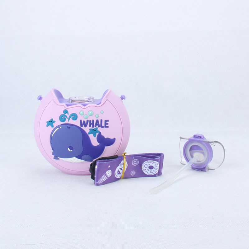 Cute Fashion Silicone Donut Water Cup Children Whale Panda Deer Male And Female Students With Plastic Water Cups Application Scenario