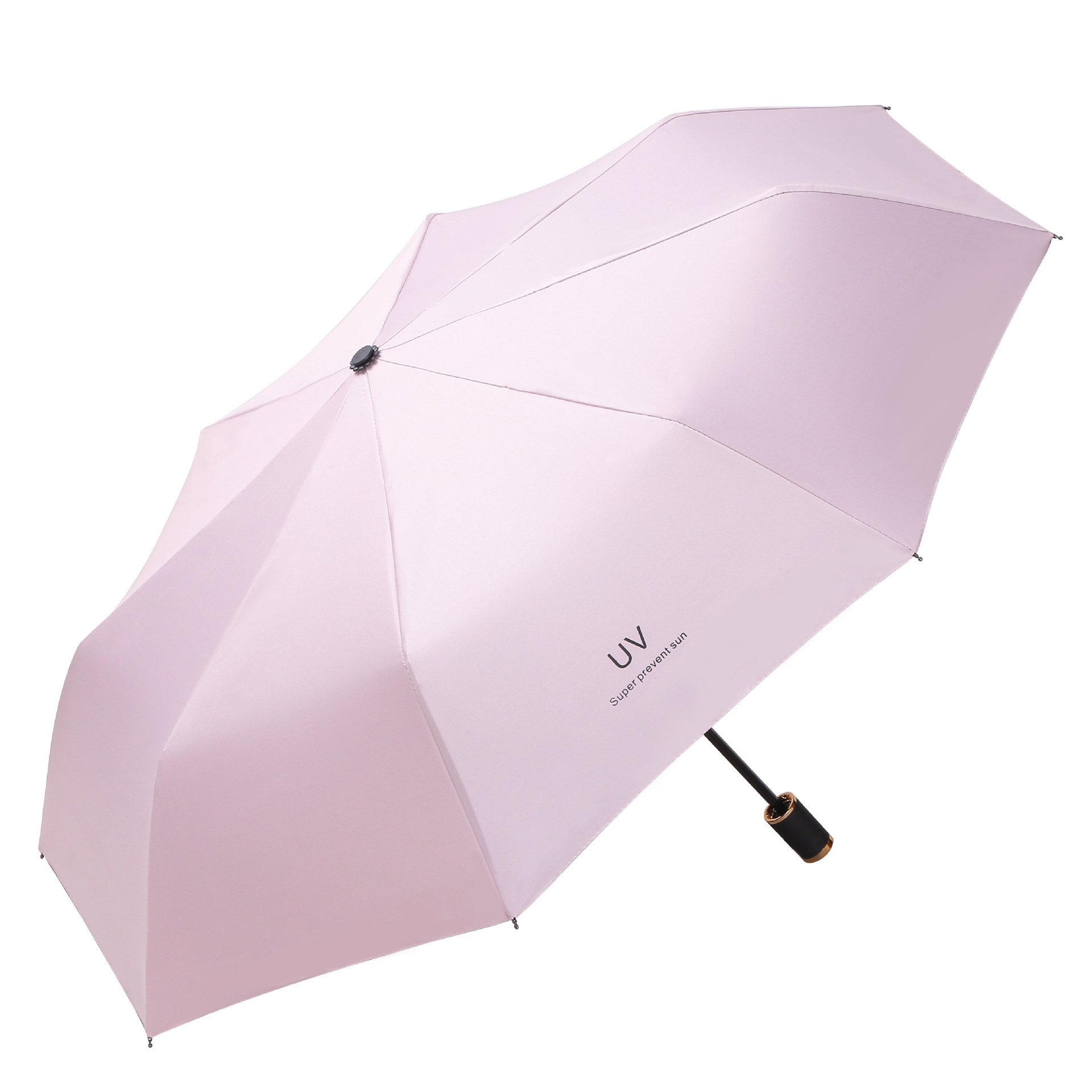 Umbrella Advertising Umbrella Printing Logo Three Fold Plus Thick Vinyl Automatic Sunblock Umbrella Rain And Sun Umbrella Folding Umbrella Item Picture