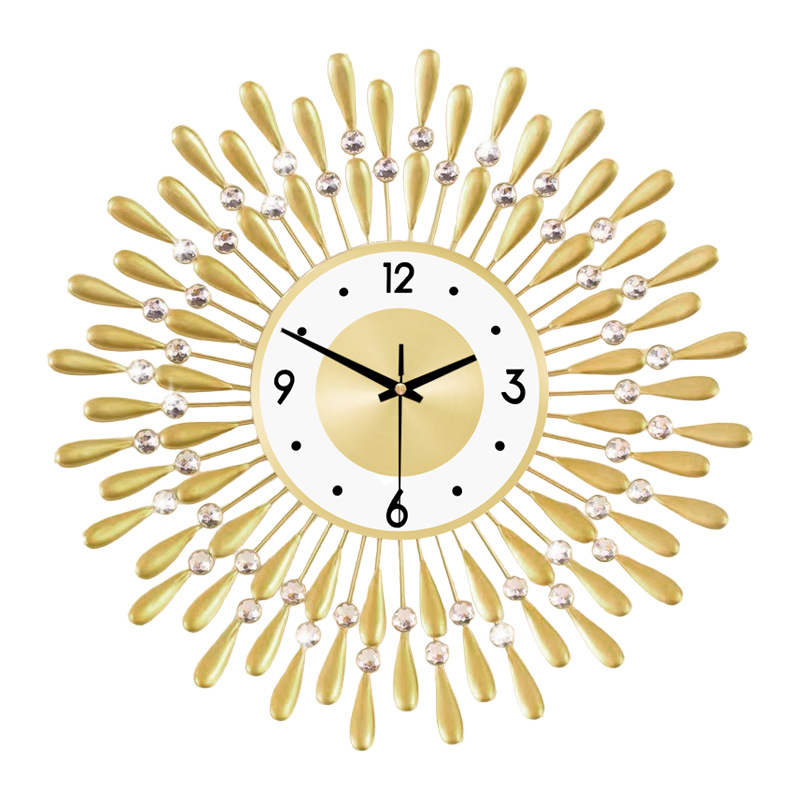 Creative European-style clocks, living room wall clocks, high-end silent clocks, wall clocks, quartz clocks, wall clocks, decorative clocks, factory Specification image