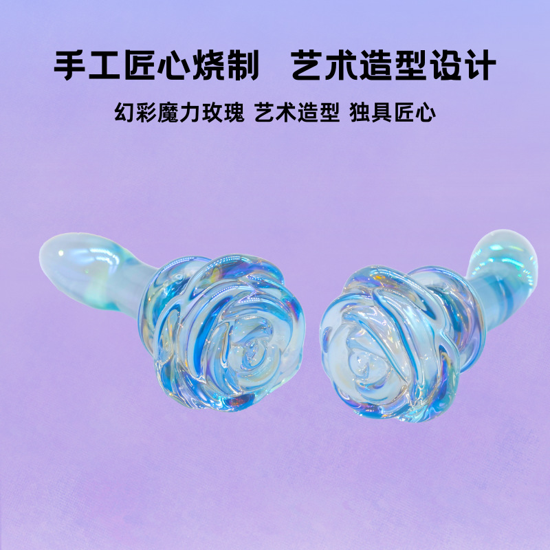 Rose female glass stopper masturbation device, simulated glass masturbation stick Application Scenario