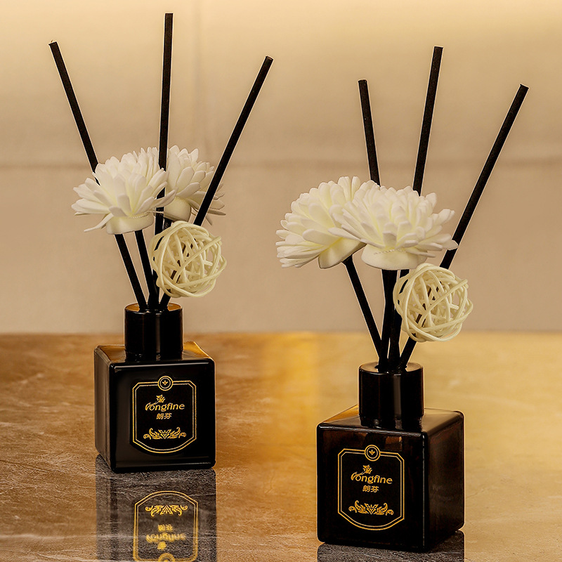 Black Home Fire Free Aromatherapy Diffuser Hotel Toilet Toilet Deodorant Air Fresh Rattan Aromatherapy Decoration Specification drawing