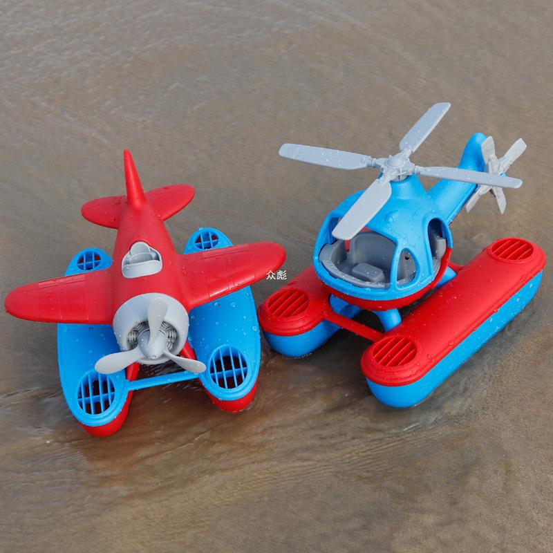 水上飞机直升机 儿童宝宝洗澡泳池戏水漂浮上滑行沙滩玩具大号zb细节图