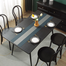 PVC桌垫中式日式欧式隔热桌旗环保装饰桌旗茶席水洗速干
