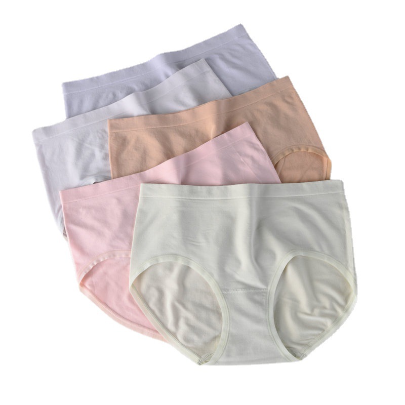 High-end new 80-pair Modal underwear for women's summer, antibacterial pure cotton crotch, comfortable mid-waist, large-sized seamless underwear for women Item Picture