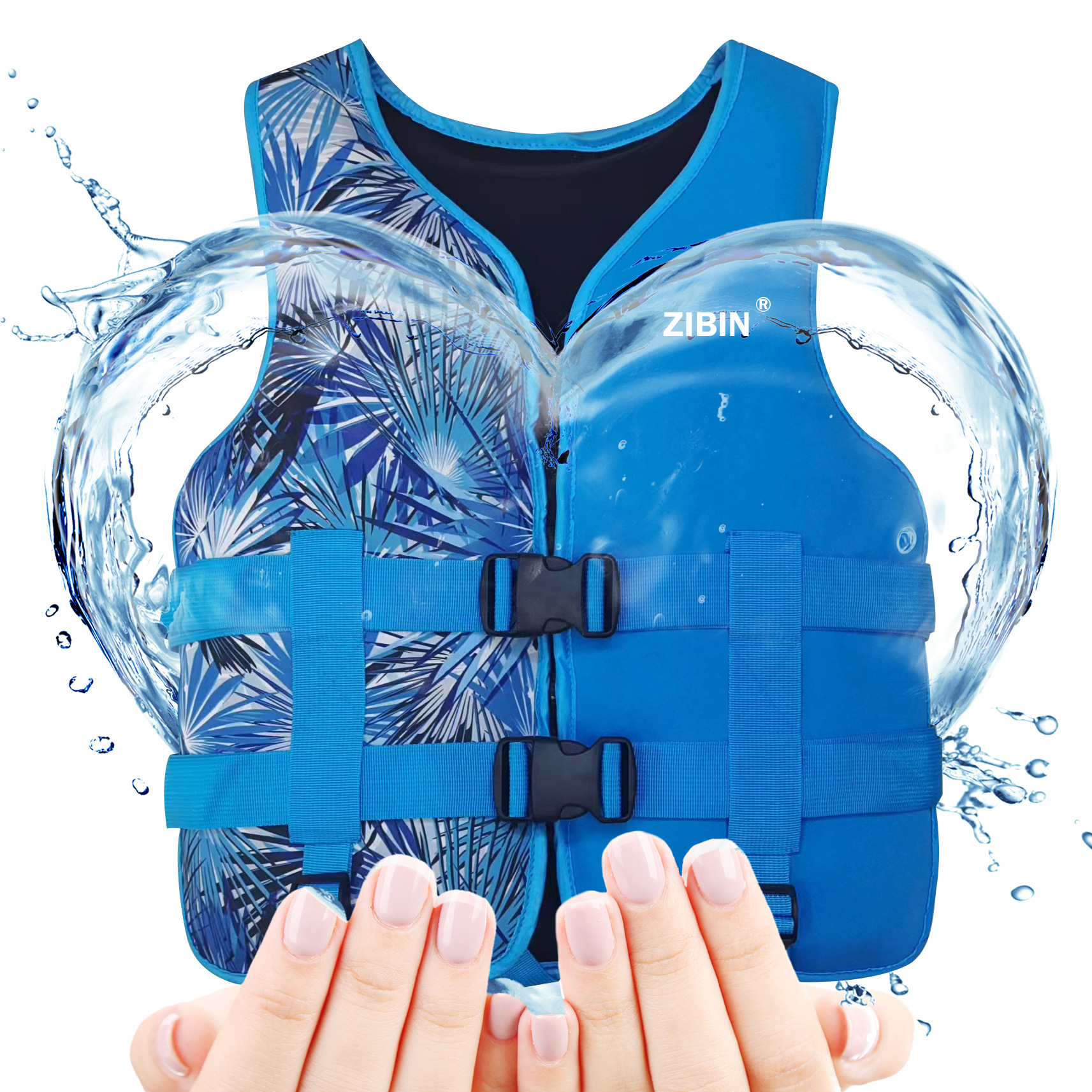 Adult/Children Life Jacket Diving Material Buoyancy Clothing Outdoor Swimming Rescue Sbr Life Jacket Drift Clothing Wholesale Item Picture