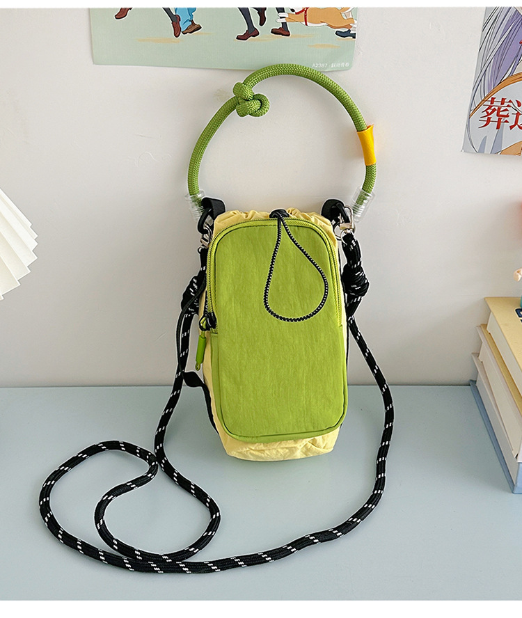 Spring 2025 new Orange fashionable and versatile portable phone bag, small bag, outdoor cycling single-shoulder crossbody bag, street style pic 31