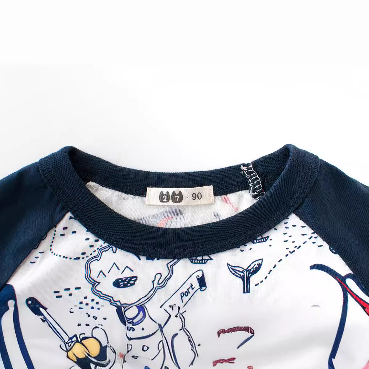 Children's summer clothing, boys' short-sleeved T-shirts, kids wear, trendy baby clothes, Korean version children's clothing, one-piece consignment details Picture