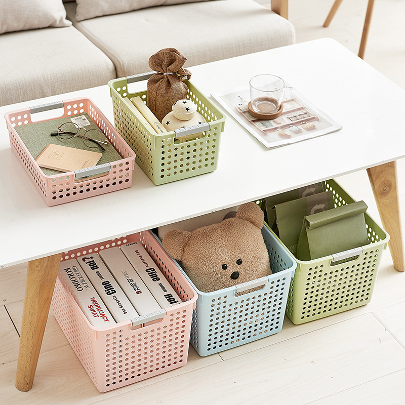 Manufacturers Directly Supply Desktop Storage Basket Ins Nordic Wind Debris Storage Basket Portable Plastic Basket Wholesale details Picture