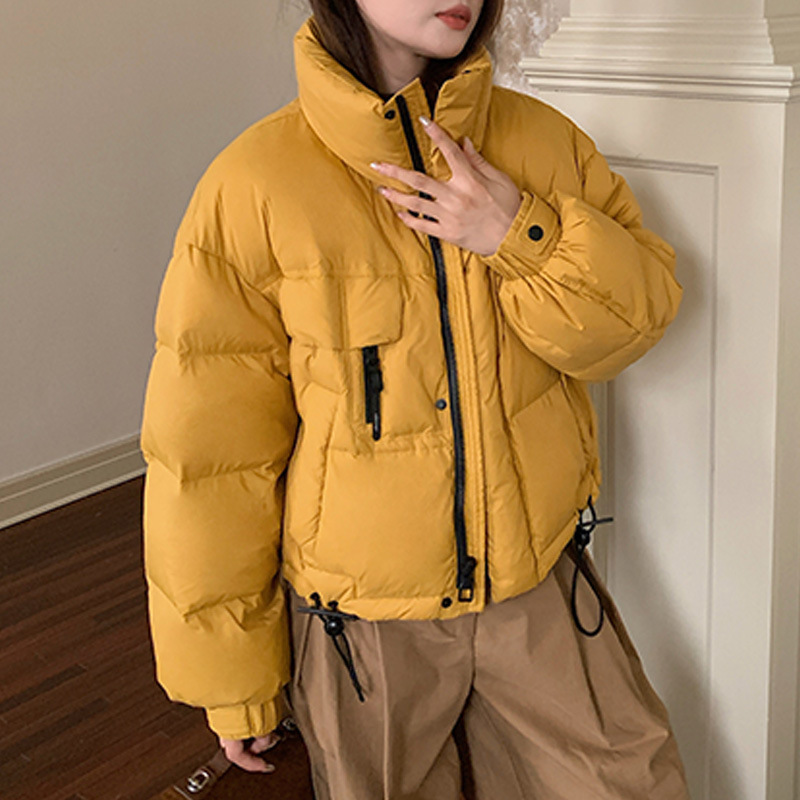 Women's winter short duck down new Korean style women's wear with a high-end feel 2025 Pinghu down jacket for women details Picture