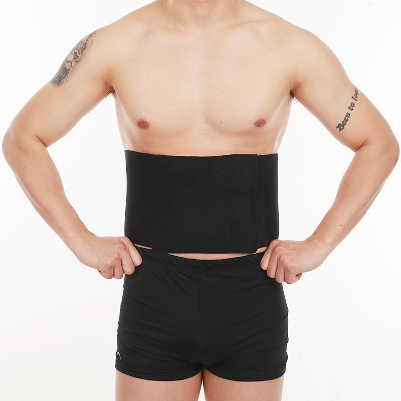 A breathable and sweat-absorbing single-sided composite sports waist support belt