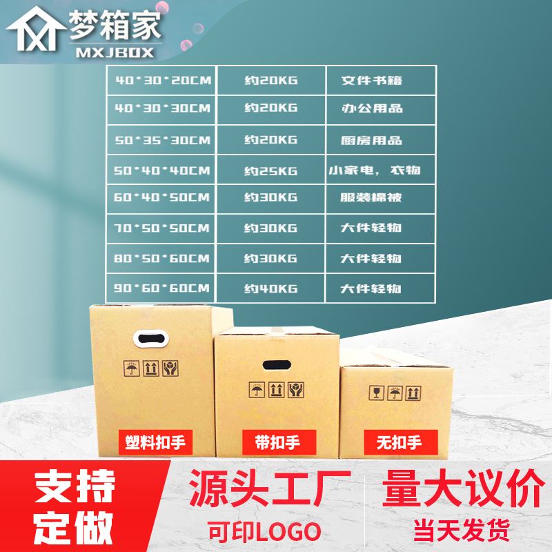 Moving Carton Wholesale Spot Carton Large Express Special Hard Fba Paper Box Storage Packaging Packaging Carton details Picture