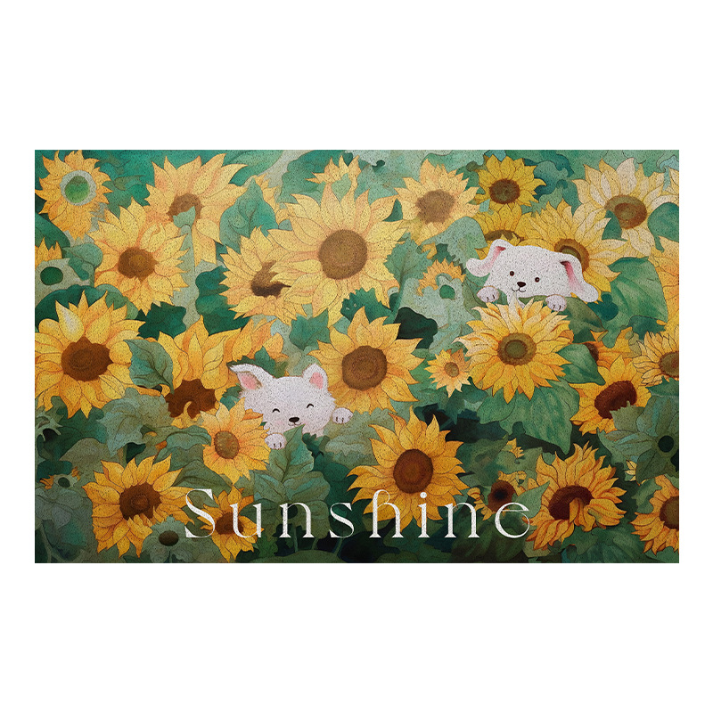 Anti-slip MATS for the shower room in the bathroom, fully covered with perforated water-proof silk ring floor MATS, and special carpets for the bathroom that can be cut Item Picture