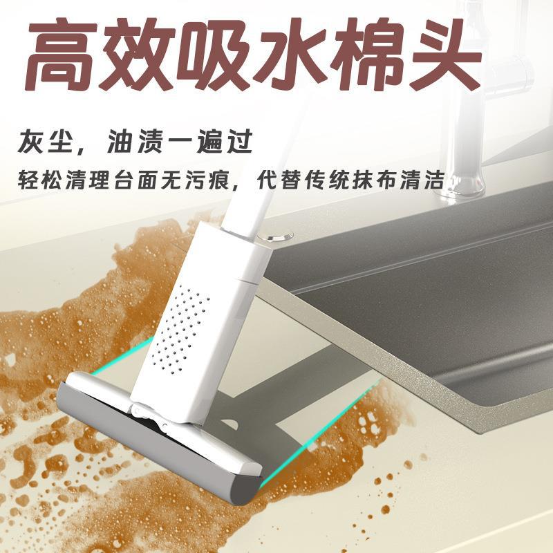 Sponge Absorbent Handheld Mini Mop No Hand Wash Collodion Kitchen Bathroom Toilet Toilet Wash Table Top Specification drawing