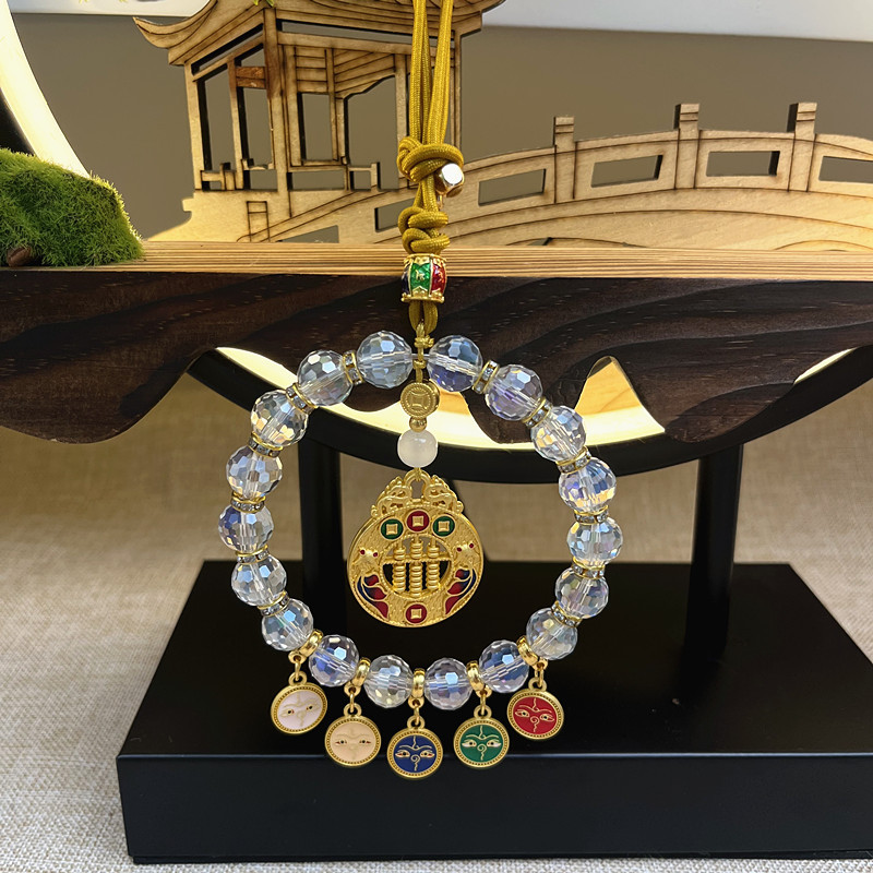 车挂/车挂挂件/桃木/电瓶车后备箱/汽车装饰细节图