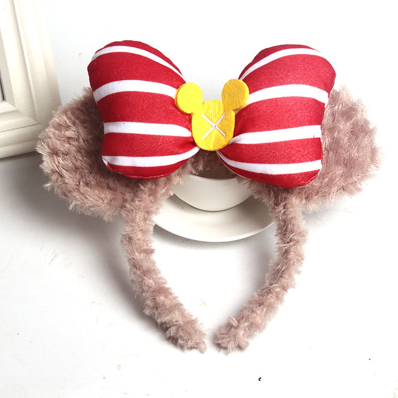 Three-Dimensional Bow Plush Headband Cute Bear Hair Card Female Korean Net Red Son Sweet Super Shirley Rose Headband Application Scenario