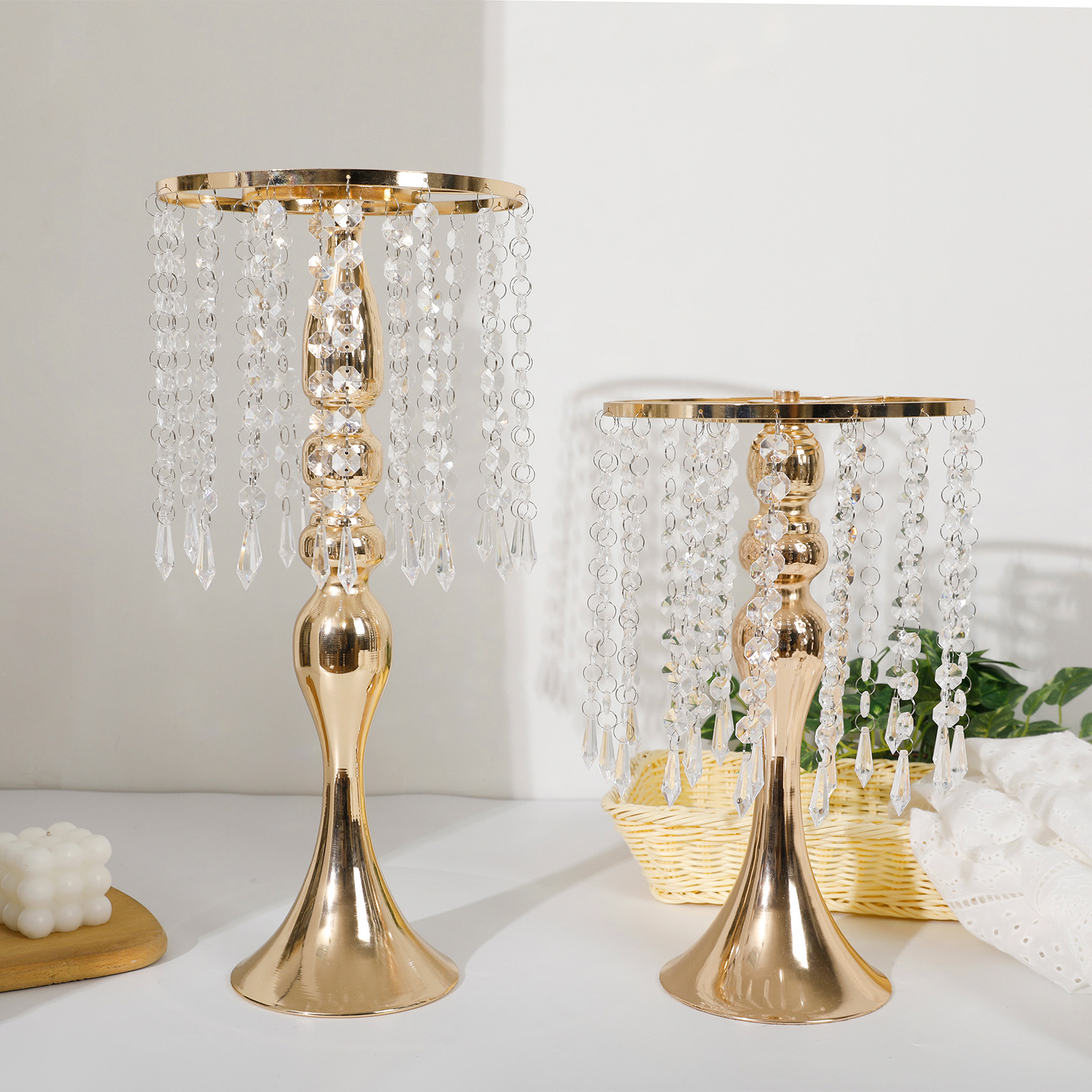 Cross-Border Amazon Flower Stand Table Flower Device Wedding Hotel Set Wedding Props Banquet Party Supplies Foreign Trade Application Scenario