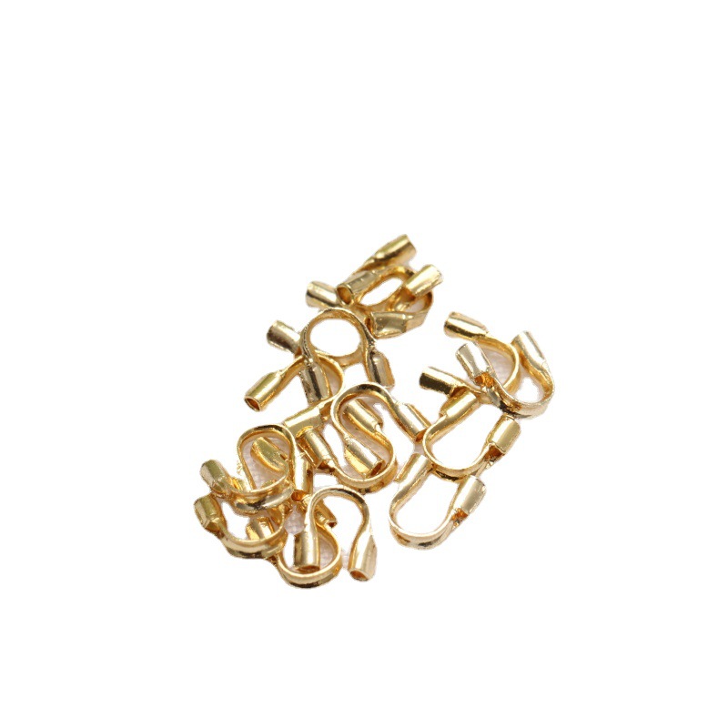 Color Preserving 14K Gold 18K True Gold U-Shaped Horseshoe Buckle Buckle Finishing Buckle Beaded Steel Wire Handmade Diy Accessories Item Picture