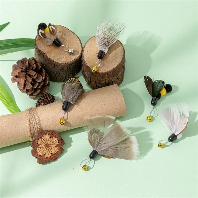 Cross-border exclusive cat toy replacement head simulation insect series Amazon best-selling cat toys and pet supplies wholesale Specification image