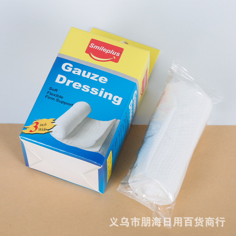 Padded Bandages 8Cm*4M*1 Roll Wrapped Nursing Emergency Bandages Absorbent Pad Gauze Bandages For Export details Picture