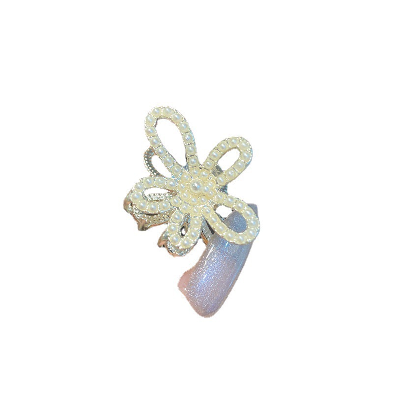 High Ponytail Grab Clip Small Temperament Elegant Hair Clip Korean Back Head Clip Fixed Magic Hair Clip Shark Clip Item Picture