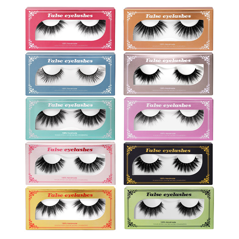 Cross-border European and American thick eyelashes three-dimensional multi-layer curled Barbie false eyelashes, comfortable to wear thick false eyelashes Item Picture