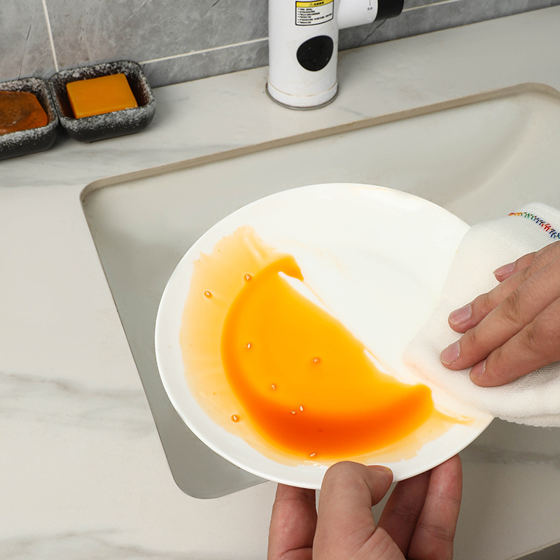Rainbow Oily Dishcloth Thickened Dishtowel Does Not Remove Hair, Does Not Stain With Oil Easy To Clean To Wipe The Table Dishcloth Application Scenario