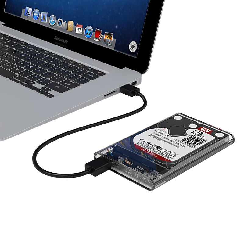 MIKUSO 2.5寸USB3.0笔记本sata外置移动硬盘盒透明详情图4