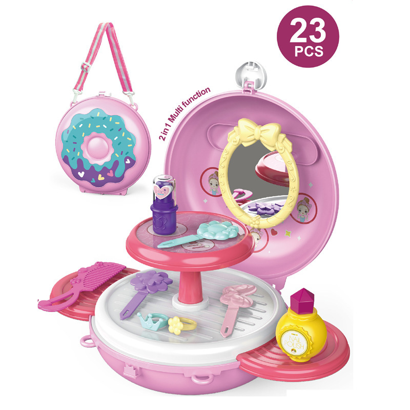 Cross-border children's simulation kitchen tableware, desserts, doctor tools, doughnuts, house play, small schoolbags, crossbody bags, toys Item Picture