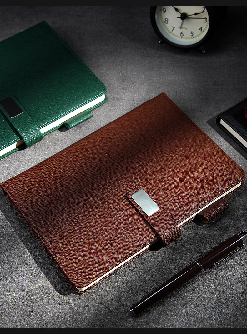 Customized corporate business gift set, buckle notebook gift box set, can print logo, meeting record notebook pic 20