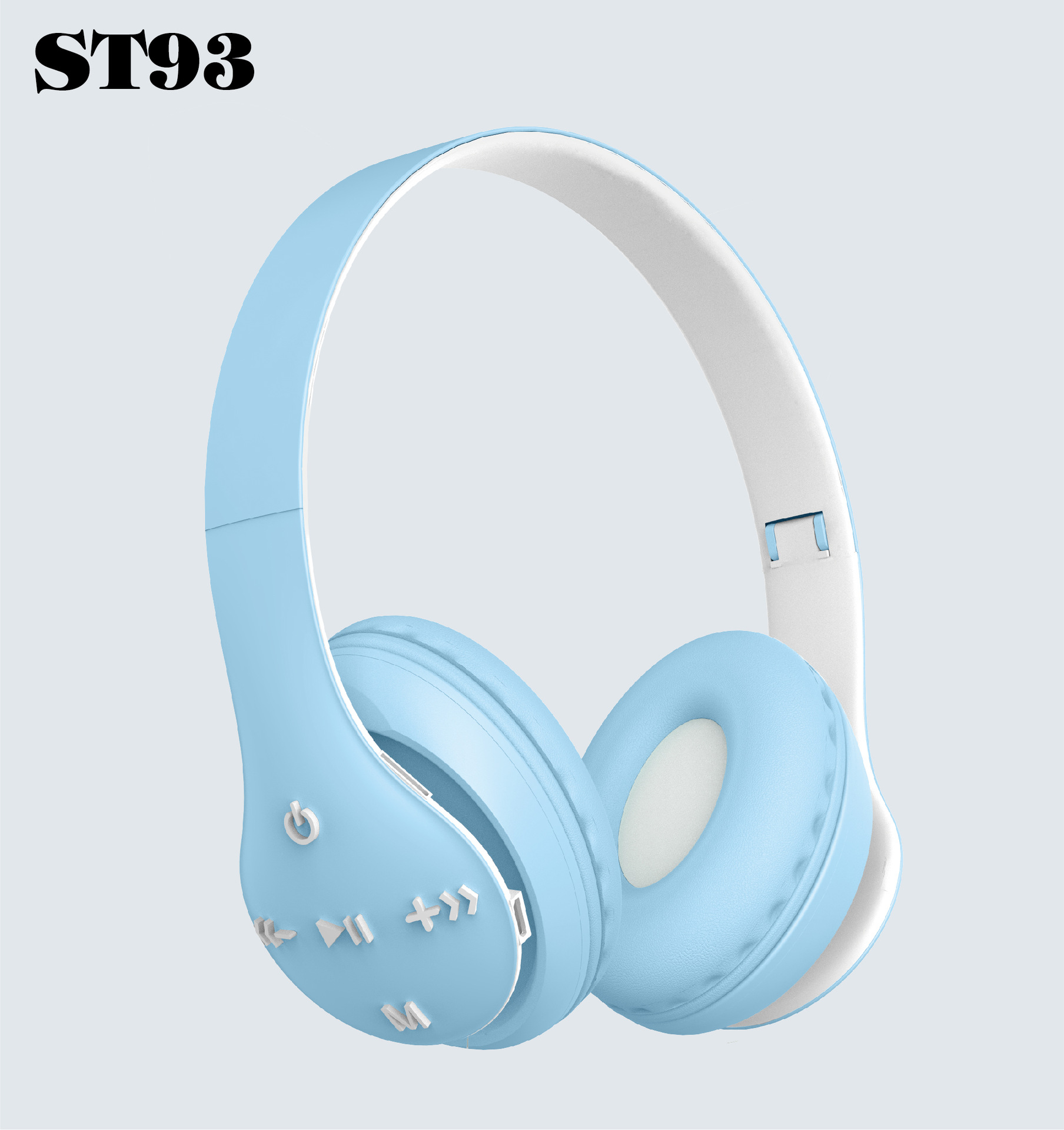 The new over-ear wireless Bluetooth headphones 5.1ST93 folding and retractable Macaron sports headphones from the source factory Application Scenario