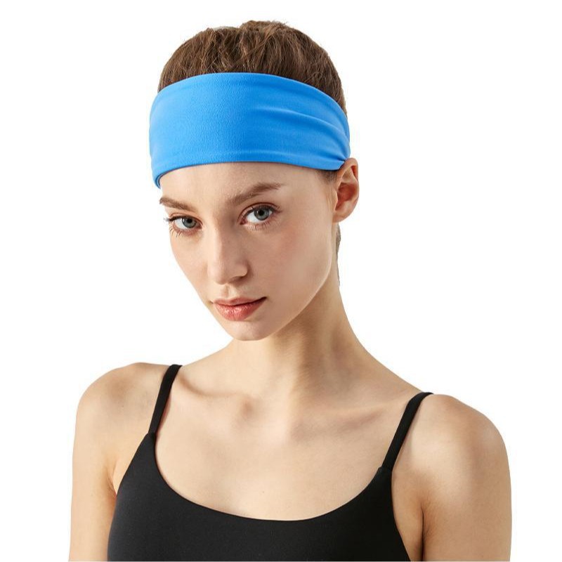 Summer high-elastic yoga exercise headband, sweat-absorbing women's headband, high-elastic hair tie, running breathable training fitness headscarf Item Picture