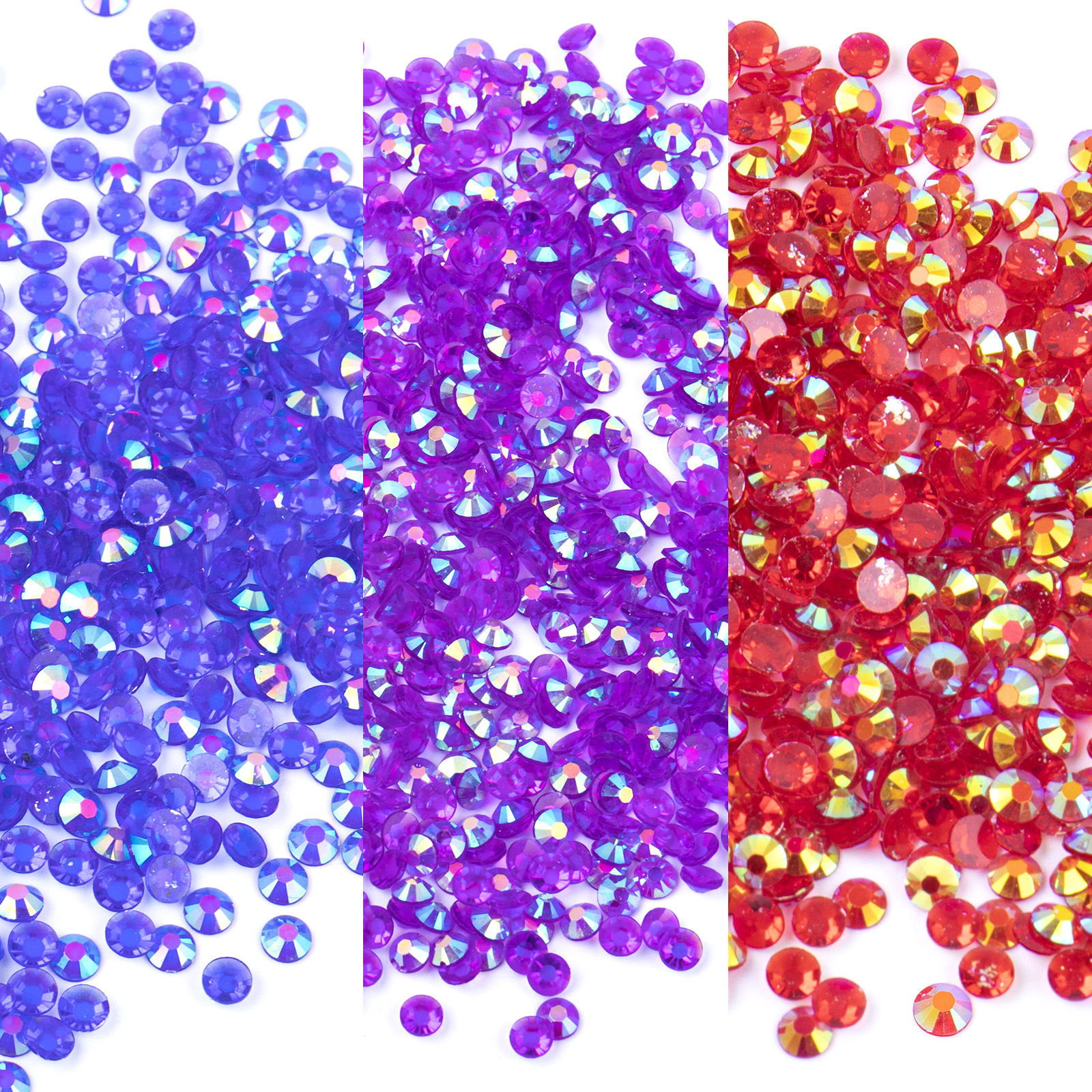 Jelly base nail art resin flat diamond phone case, violent bear candy AB diamond, hand-stuck diamond jewelry accessories wholesale details Picture