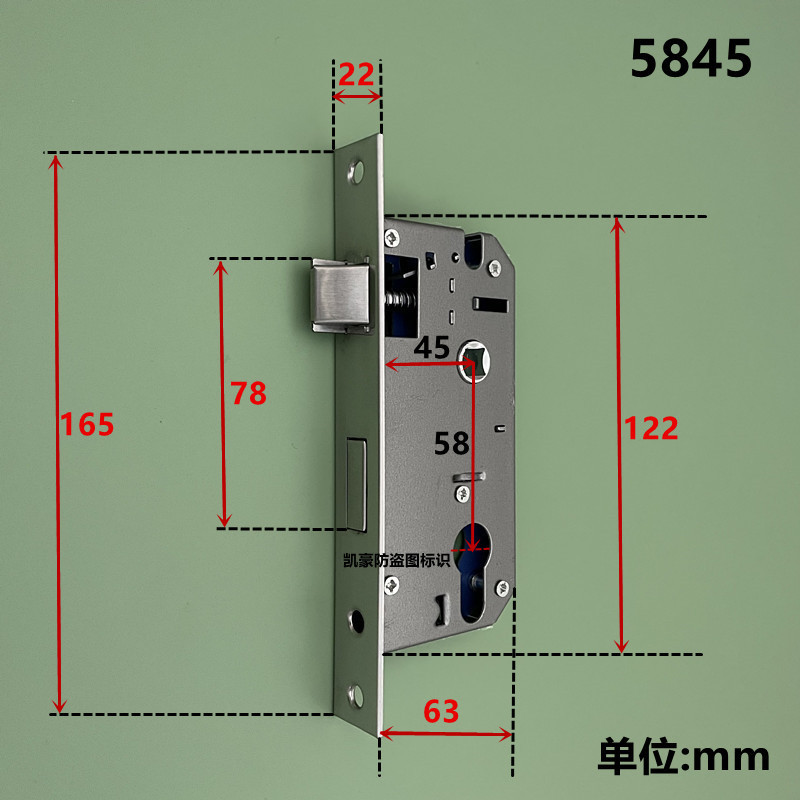 门锁/门锁智能锁/锁片/门把锁卧室/智能锁细节图