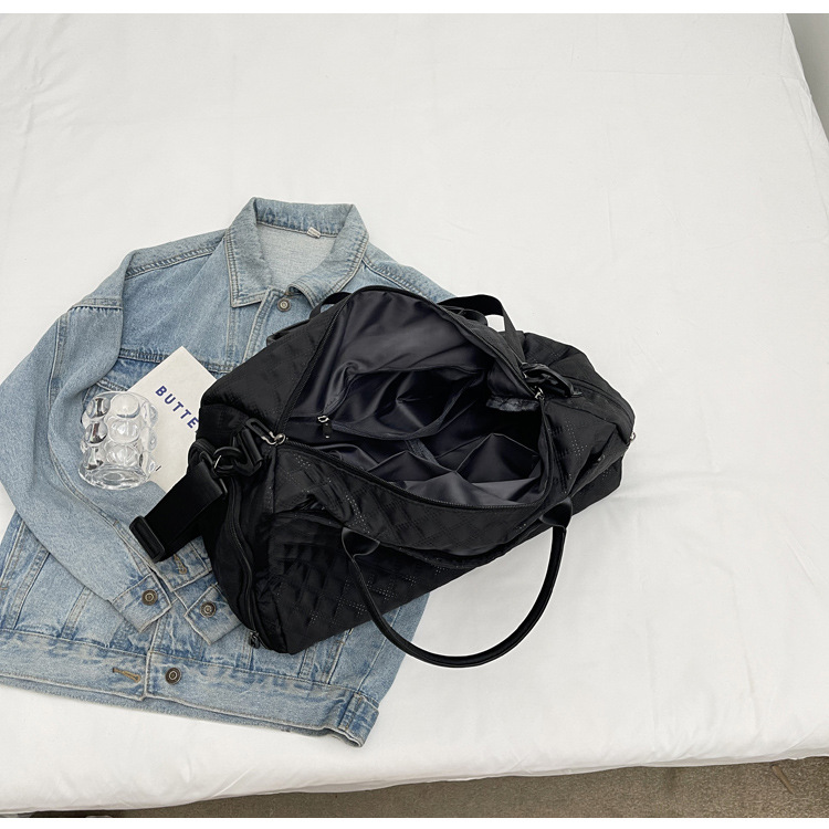 新款旅行包短途出差行李包女大容量运动健身包女士单肩斜挎手提包详情23