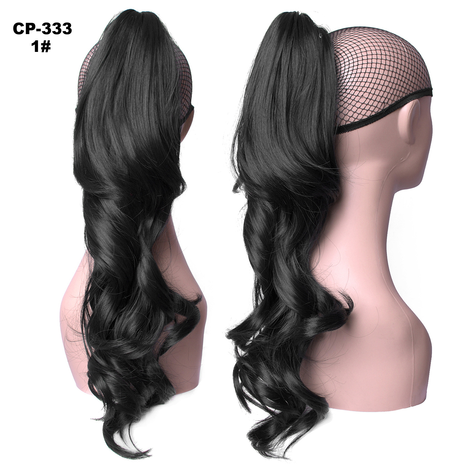 Wig, ponytail, tiger clip, curly hair, ponytail, European and American fashionable ladies' ponytail factory direct sales, long layer clip curly hair Application Scenario