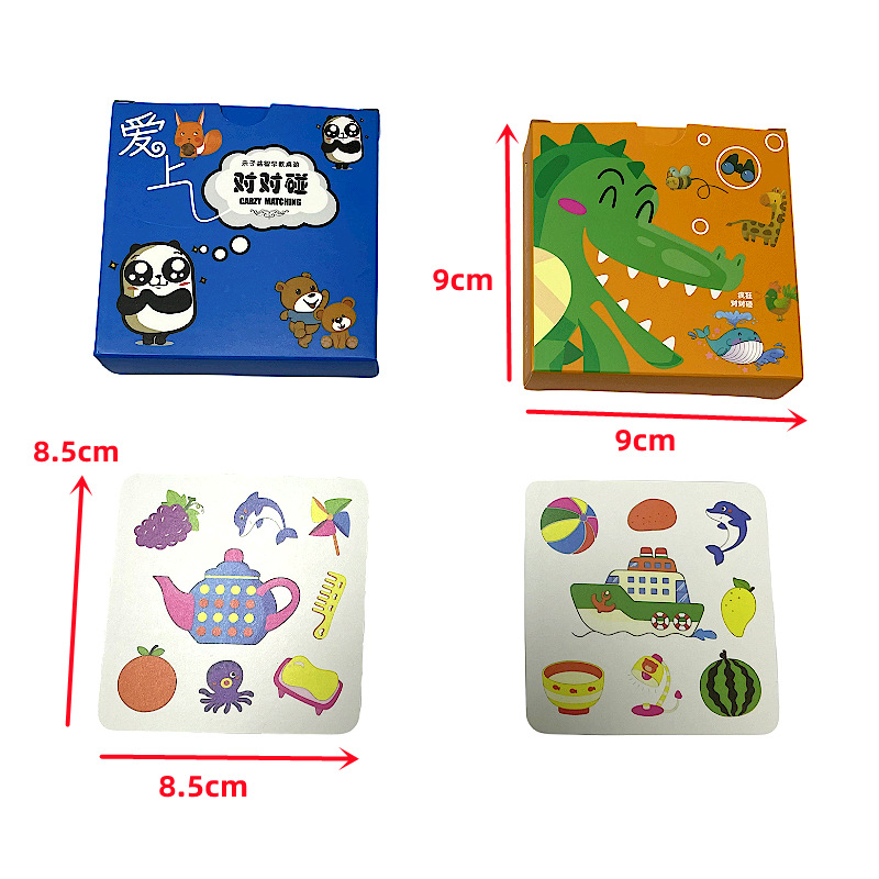 Crazy Against Children's Educational Early Education Board Game Toys Lianliansee Thinking Training Memory Parent-Child Interactive Cards Specification drawing