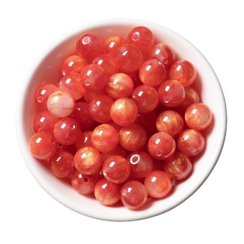 Wholesale resin gilded gold starry sky imitation cat eye bead bead diy handcrafted bracelet necklace, loose bead accessory and jewelry pic 14