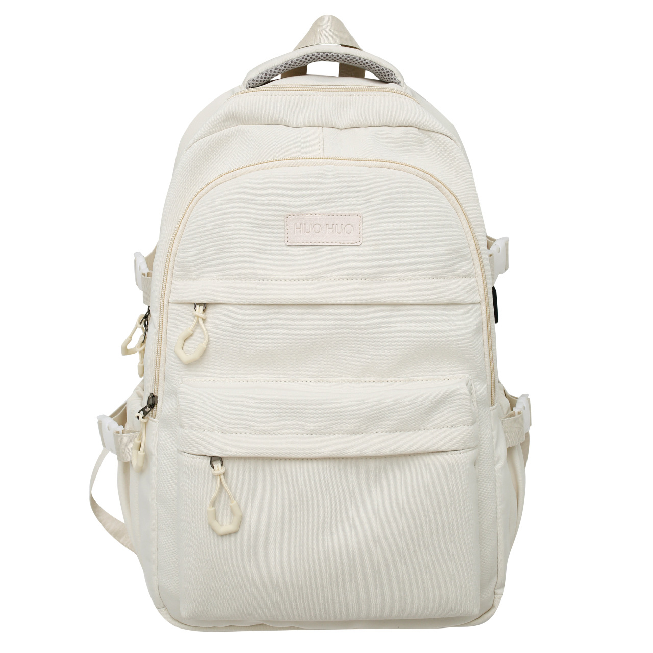 A cross-border bestseller for Korean junior and senior high school students: simple and solid color, versatile and fashionable backpack, lightweight and durable Item Picture