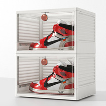 Shoebox storage box Transparent shoes storage cabinet Drawer type thickened plastic folding shoe rack dormitory storage