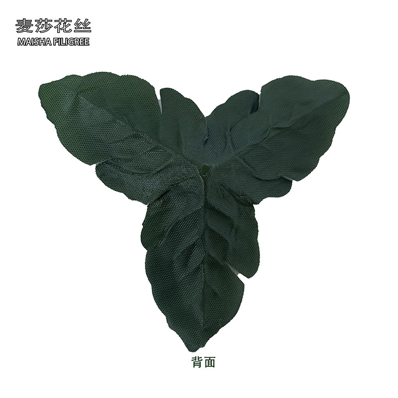 Wholesale of triangular leaf non-woven fabric artificial flower leaves, artificial flower vines, green leaves, decorative flower leaves, artificial green leaves and green plants details Picture